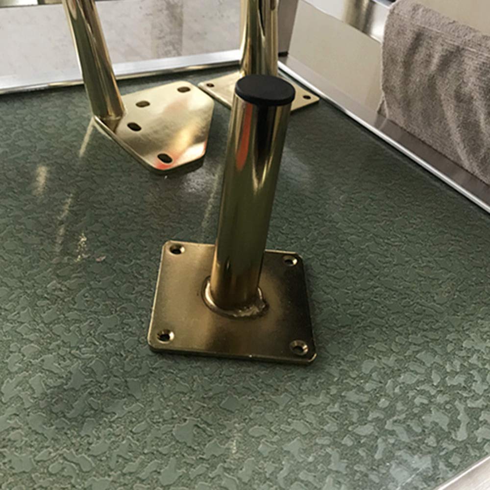 Gambe per mobili, piedini di ricambio per supporto divano in metallo, supporto per tavolino da caffè per mobile TV in acciaio inossidabile, rotondo ispessito fai-da-te con viti, accessori hardware (18