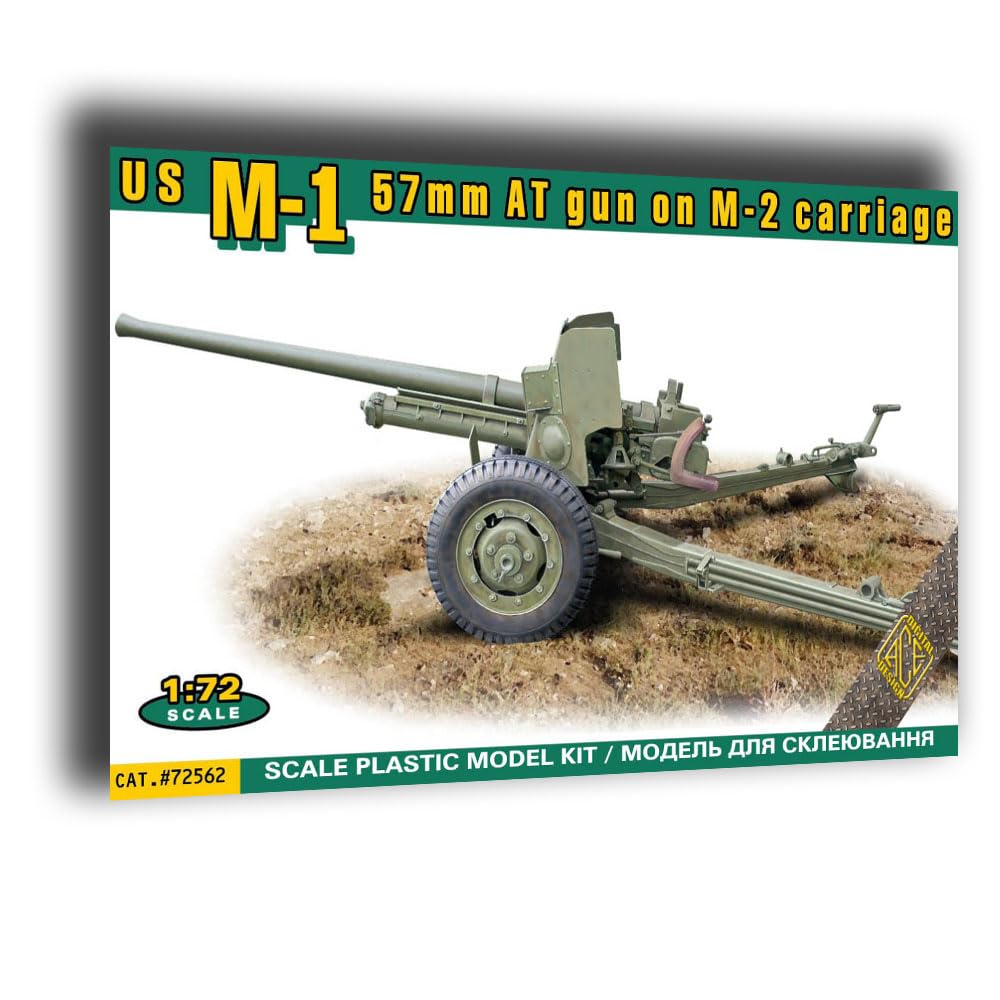 Amazon.com: ACE 72562 1/72 US M-1 57mm at Gun on M-2 Carriage