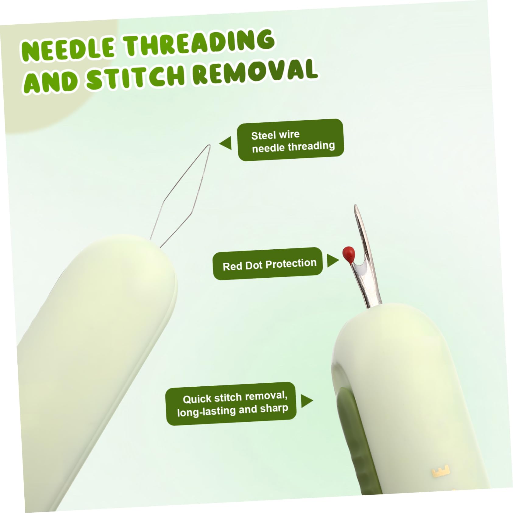 Sewroro 12piezas Enhebrador De Aguja y Destripador De Costuras Herramienta De Costura y Ligera y Duradera Para Manualidades y Bordados