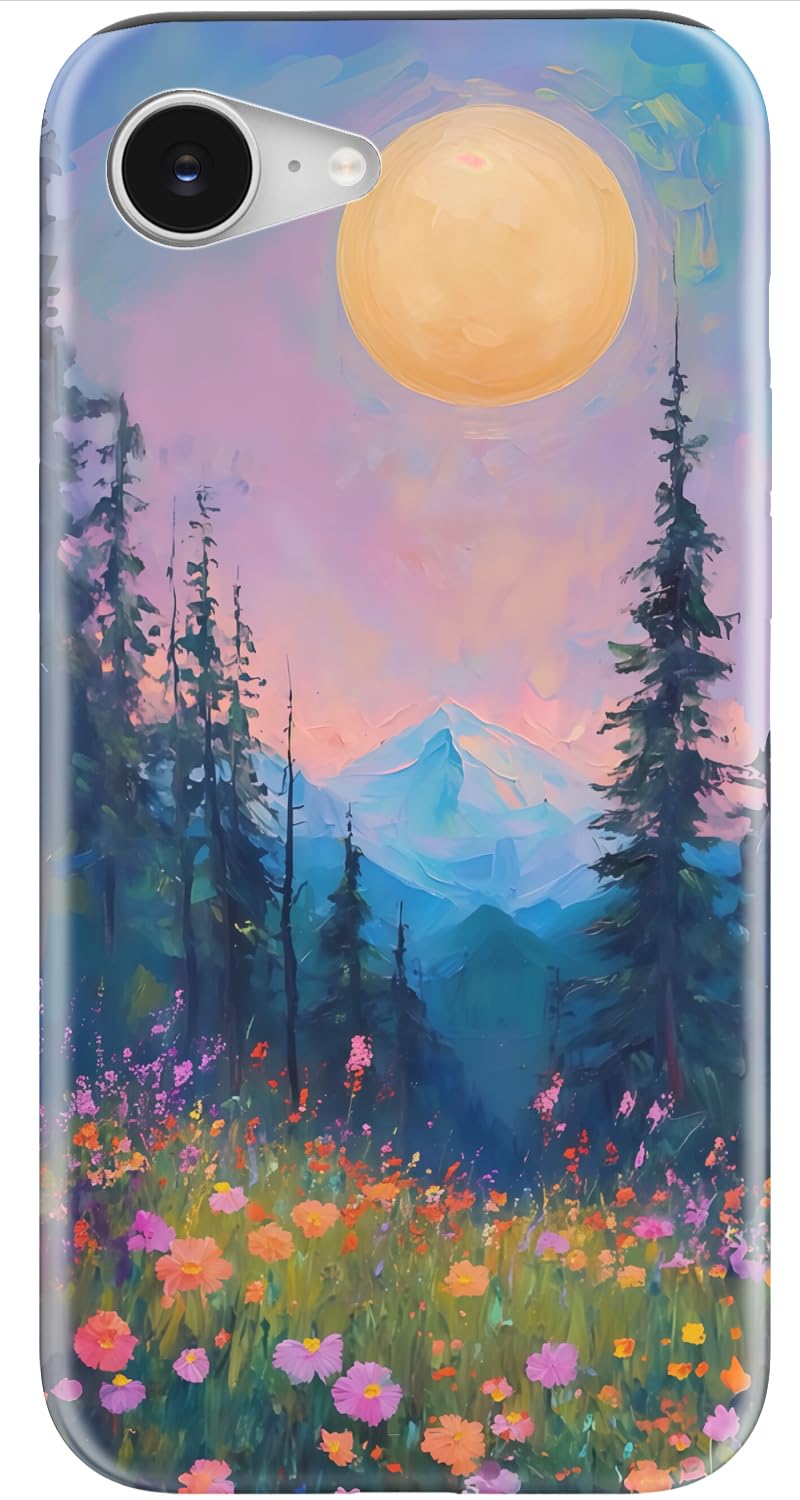 Goodon for iPhone 17 Pro Max Case Cute, Preppy Floral Design,Slim Silicone Protective Hard Cover, Wireless Charging Compatible Aesthetic Glossy Y2K Phone Cases for Women Girls, Marbled Floral Veins — view 13