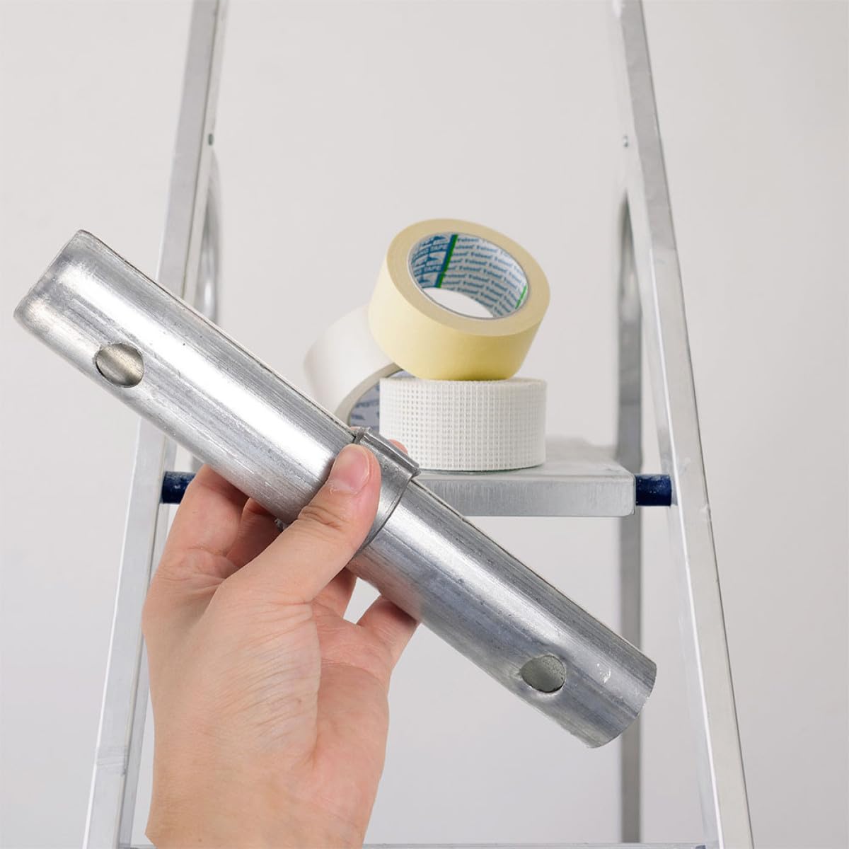 OSALADI Goupilles de Verrouillage Accessoires Mobiles Précis pour Échafaudage 4pcs en Acier Argenté pour Environnements de Construction