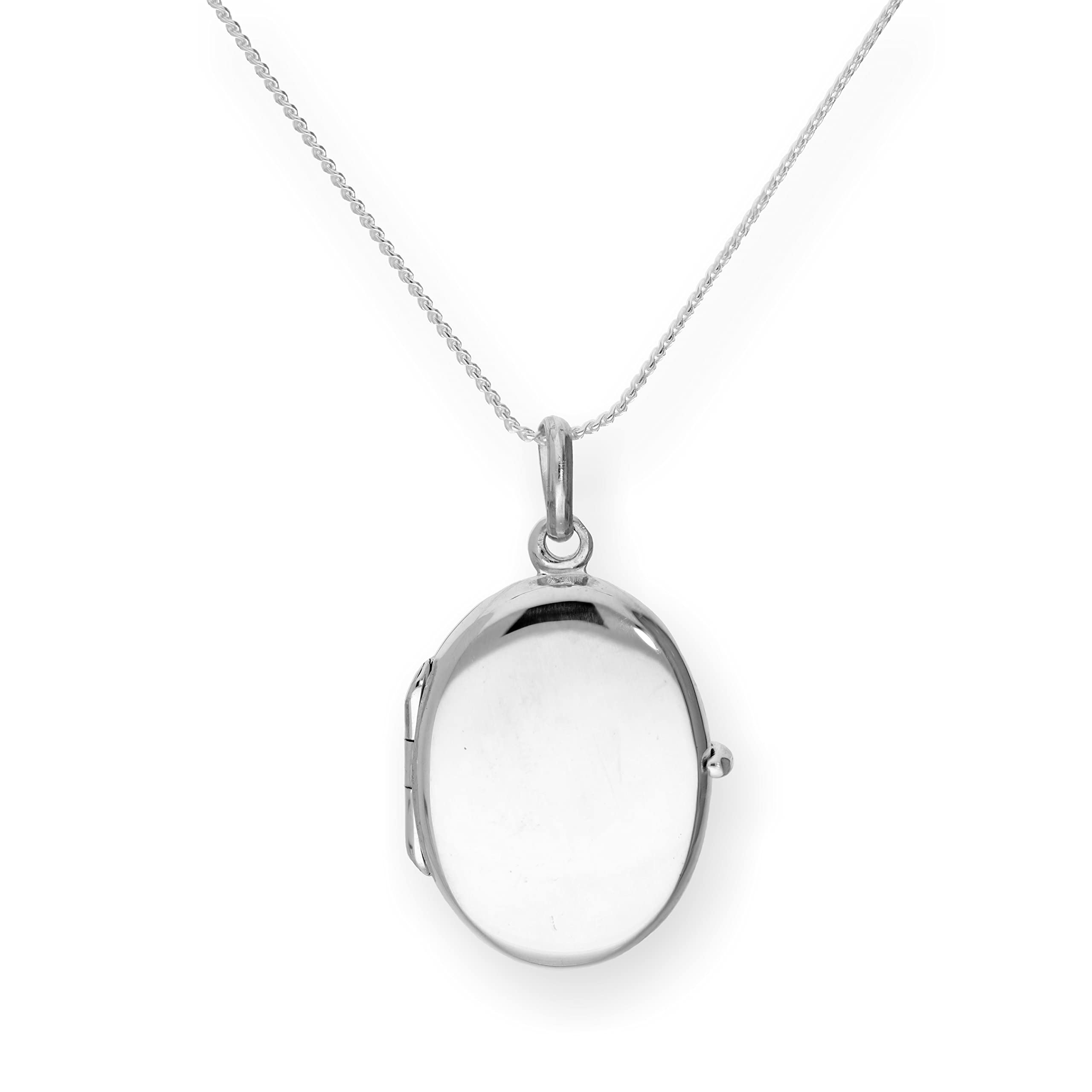 Medaillon Oval 925 Silber/vergoldet Mit Ranken-Dekor - Marinas Schmuckwelt