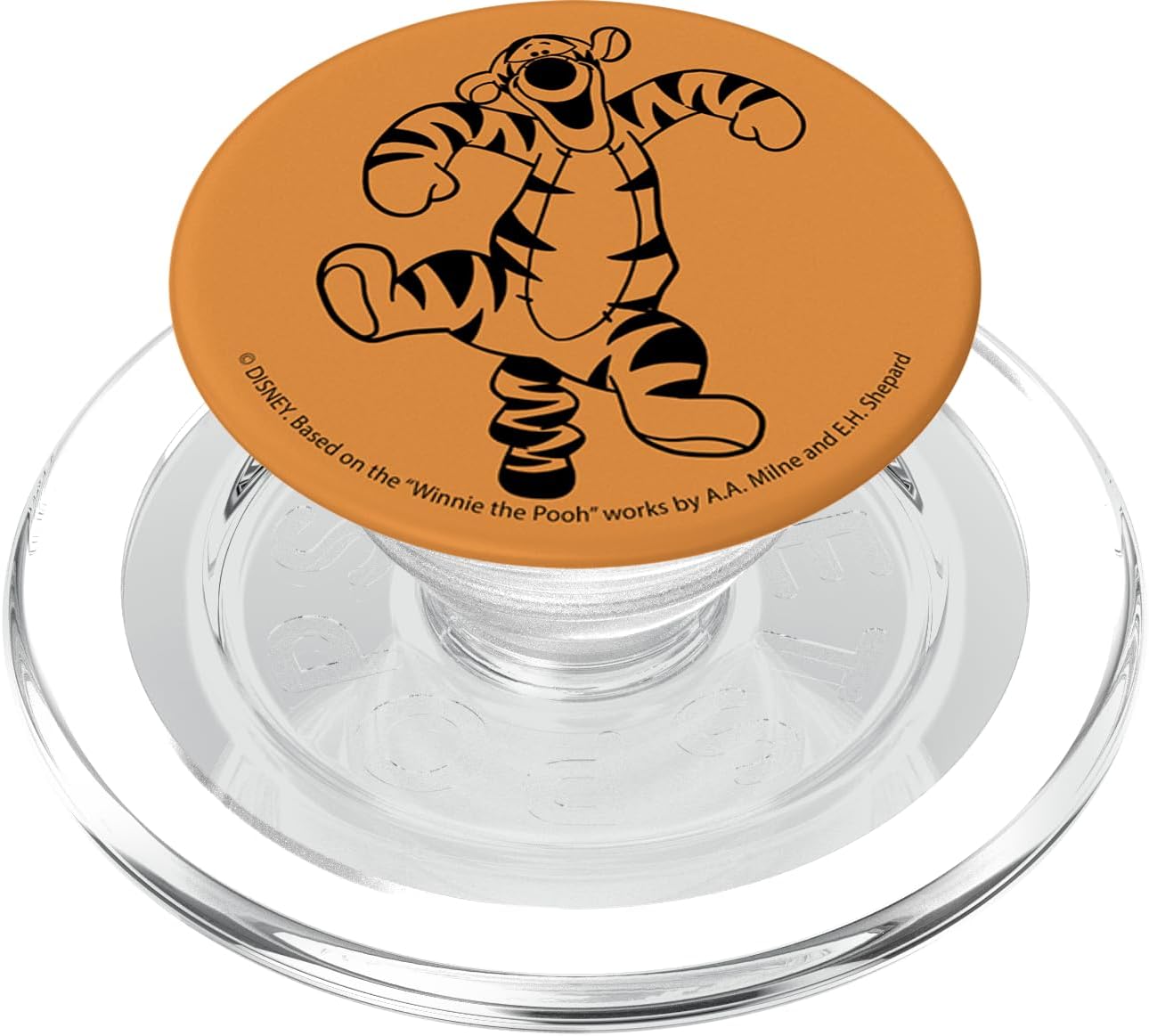 Winnie The Pooh Tigger Orange Hue Portrait PopSockets MagSafe PopGrip for iPhone