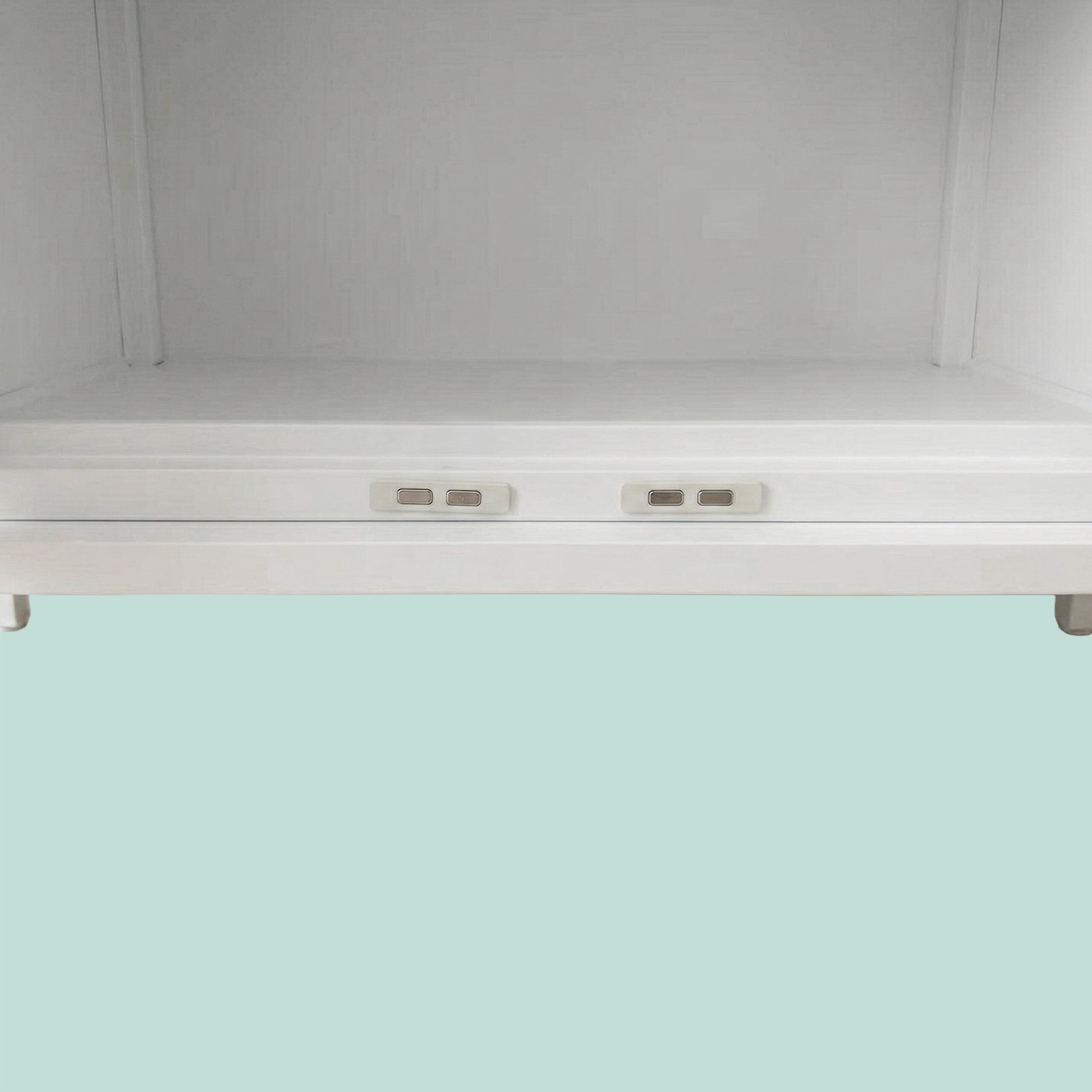 Relaxdays Armario metálico 2 Puertas, Estante Regulable, Oficina, 77x80x40 cm, Blanco/Natural