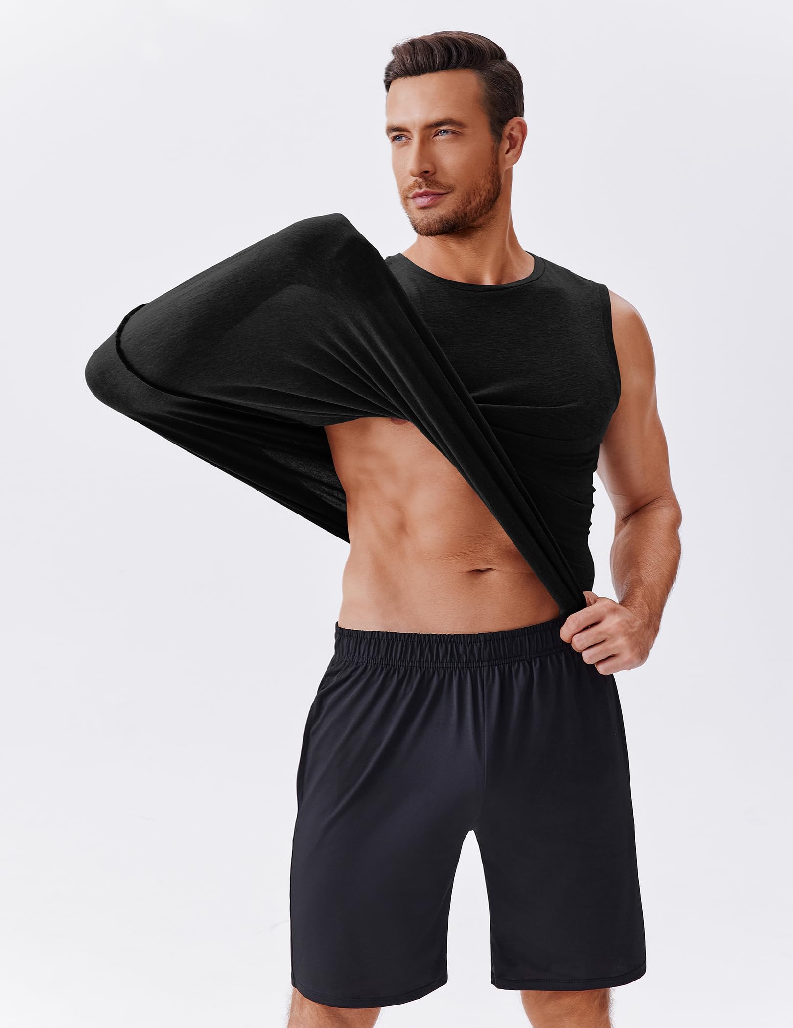 PINSPARK Tank Top męski, 1 lub 3-pak, koszulka bez rękawów, na siłownię, fitness, koszulka sportowa, szybkoschnąca, oddychająca koszulka funkcyjna, trening