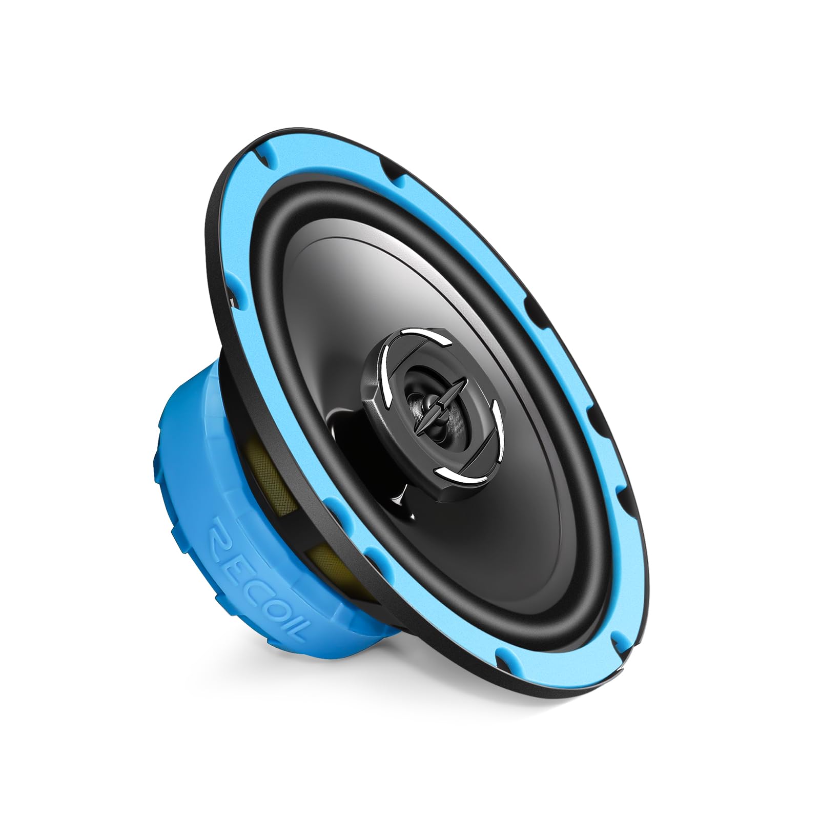 RECOIL RCX65 Echo 165mm (6,5 Zoll) 2 Wege Koaxial Lautsprecher Set Paarleistung 100 Watt RMS 200 Watt Maximal Auto Lautsprecher