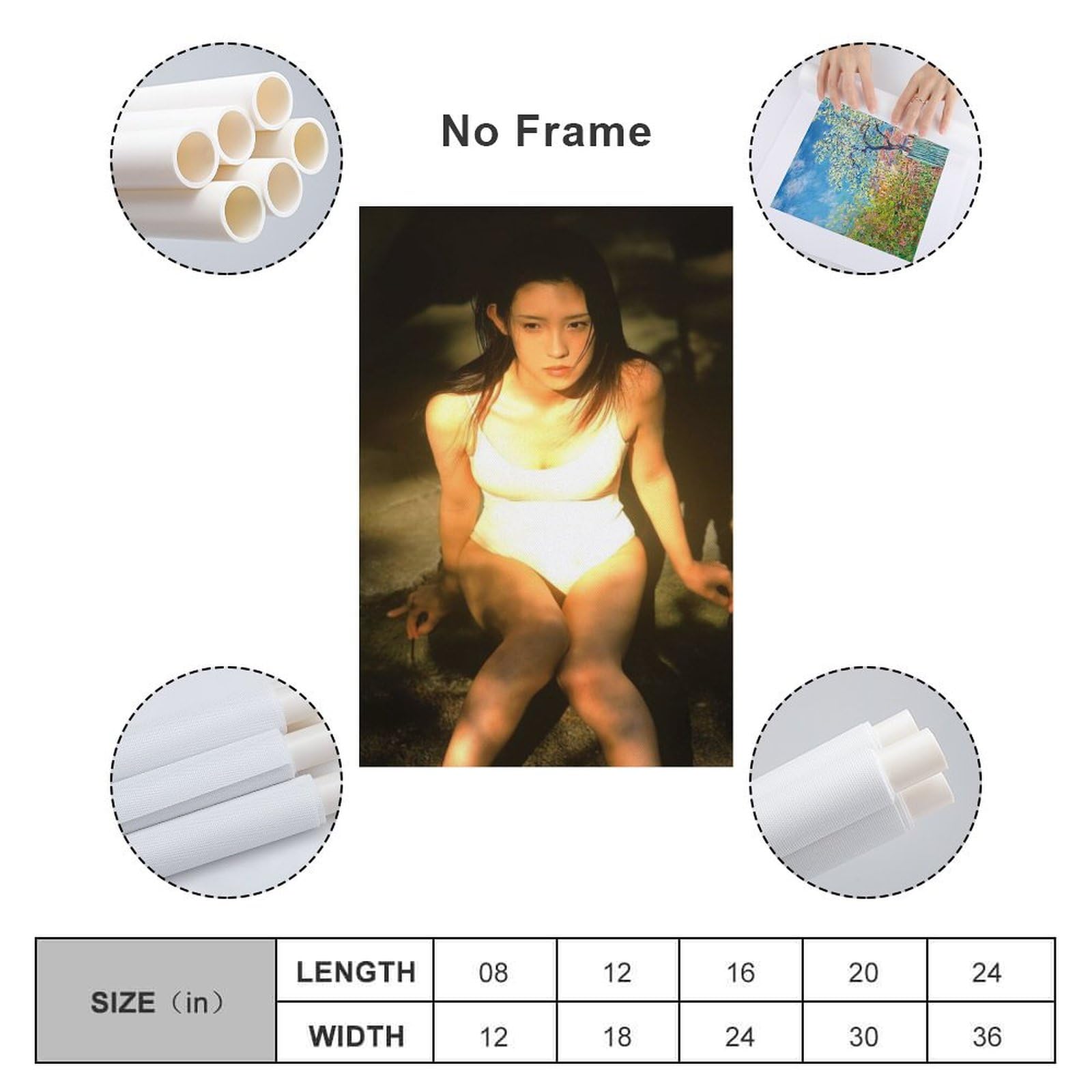 Amazon.co.jp: 星野真里下着セクシー写真ポスター壁飾り アートパネル