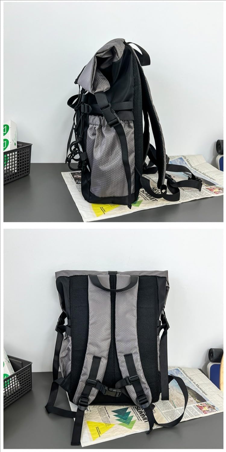 2025 Fashion Double-shoulder Fitness Bag for fitness, daily life, leisure, and shopping for men and women (black)