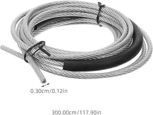 Miniatura 2 de Weighted Speed Jump Rope Replacement Cable for Fitness Training Wear-resistant Skipping Rope Part for Adults Adjustable Heavy Steel Wire for Agility