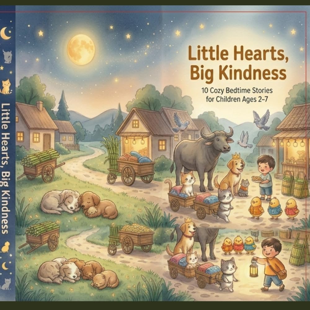 Little Hearts, Big Kindness: 10 Cozy Bedtime Stories for Children Ages 2–7