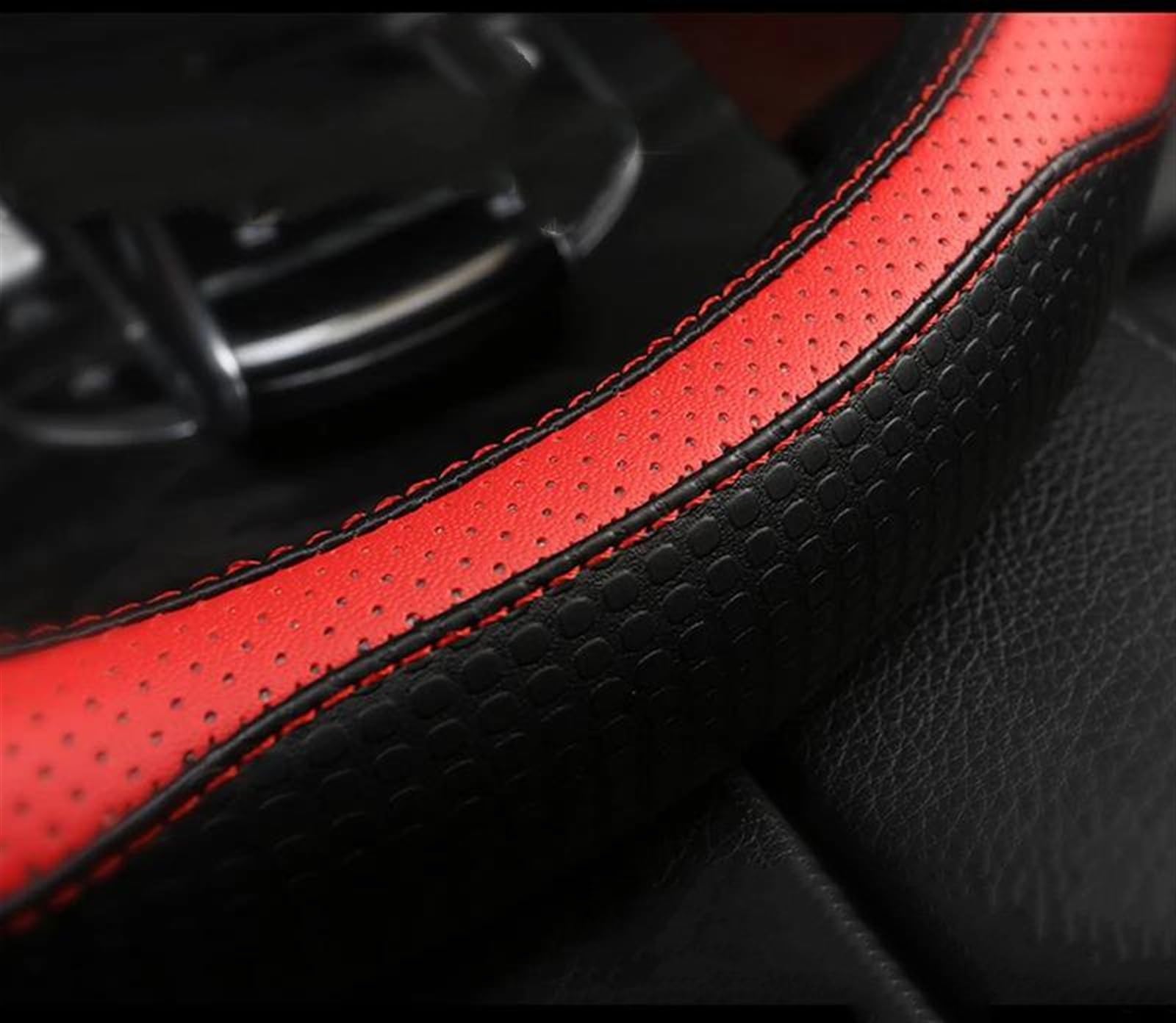 Coprivolante In Pelle Microfibra Per Haval F7/F7X/F5 - Antiscivolo, 37-38cm, Colore Caffè, Accessorio Auto A Forma Di D - 2