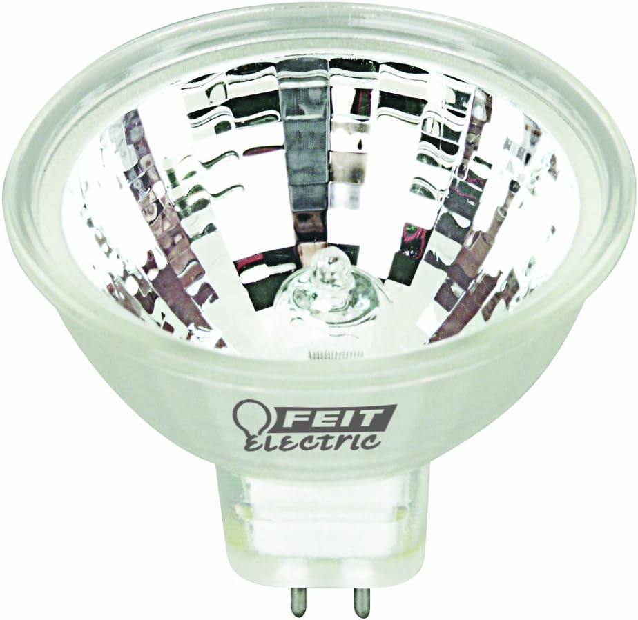 Feit Electric MR16 Halogen Bulb, BiPin Base Type G8, 50 Watt, Dimmable
