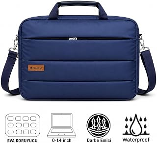 Microcase Macbook Air 13'' M3 2024 ile Uyumlu Notebook Macbook Evrak Çantası Lacivert AL5496