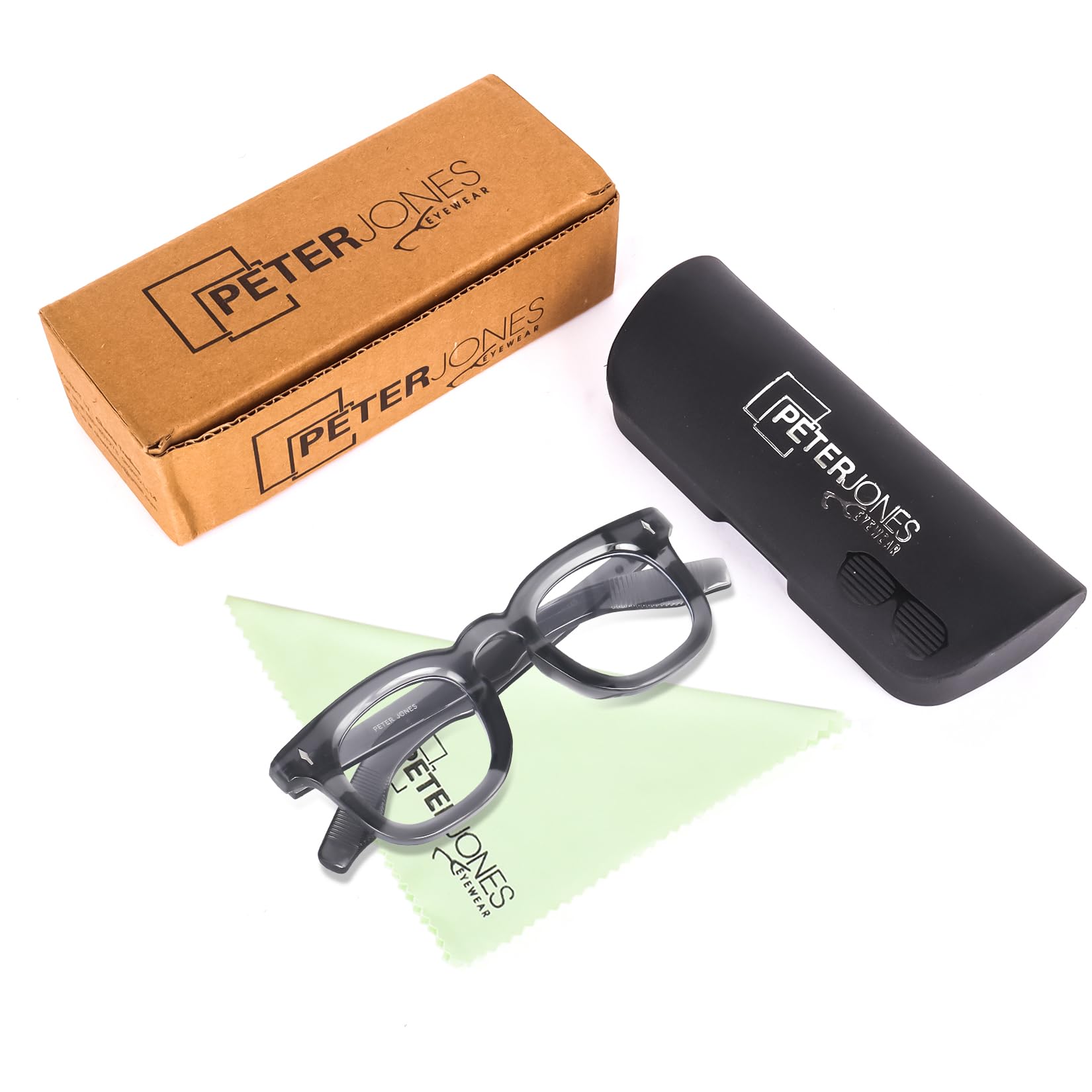 Peter Jones I Zero Power Blue Cut Computer Glasses I Gaming Glasses I UV Protected & Blocks Harmful Rays I Grey Color I Men & Women I Medium/Large Square 3819FGT - Image 8 thumbnail