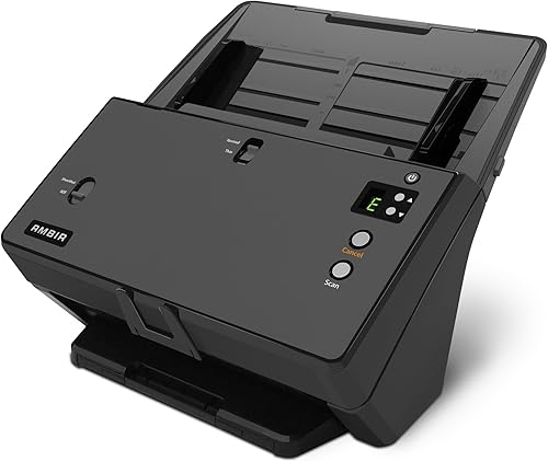 Miniatura 2 de AMBIR nScan DS1060-AS - Escáner de documentos de alta velocidad, tarjetas y pasaportes de 60 ppm, 9 modos de escaneo programables, compatible con