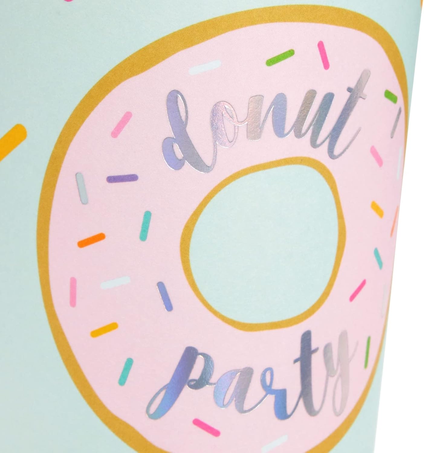 BLUE PANDA Disposable Coffee Cups with Lids - 16 Oz Pastel Donut, 48 Count - Paper Cups to Go for Travel & Parties - Image 6