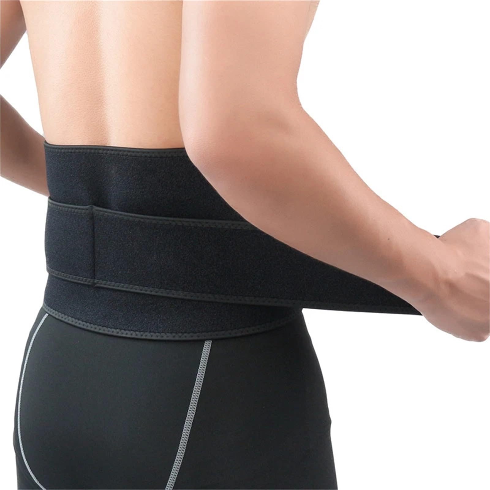 Ceinture de Leste Musculation Ceinture de soutien lombaire réglable for le sport, avec doubles sangles respirantes, unisexe