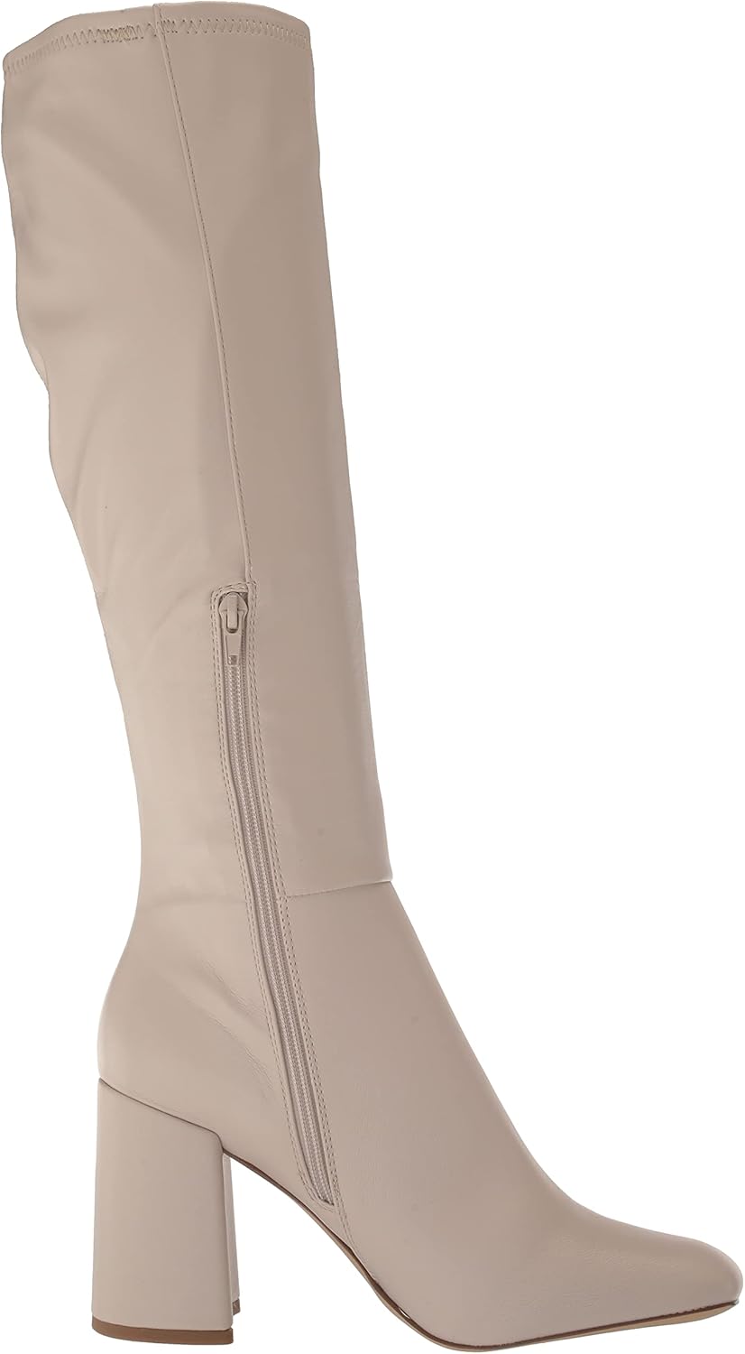 Steve Madden Women's Lizah Knee High Boot, Bone, 6.5