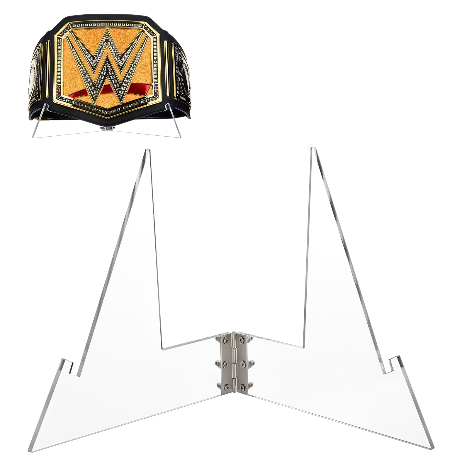 Acrylic Championship Belt Display Stand, Clear Collector Showcase