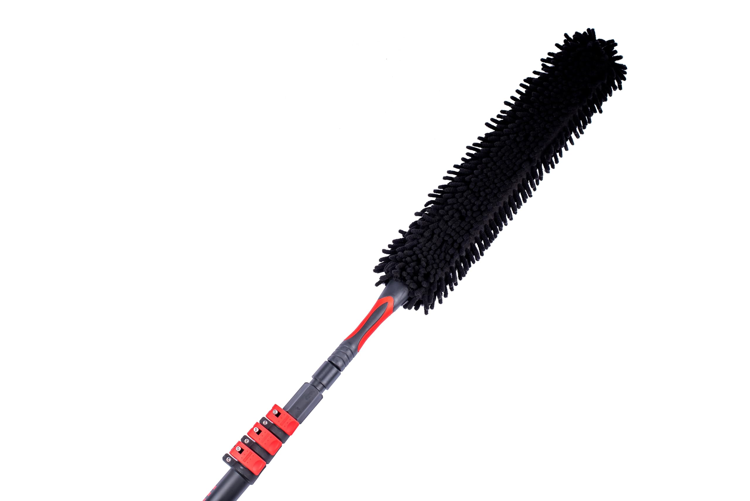 3K Vollcarbon Teleskopstiel mit Magic Duster (Staubwedel) - 10.8 m