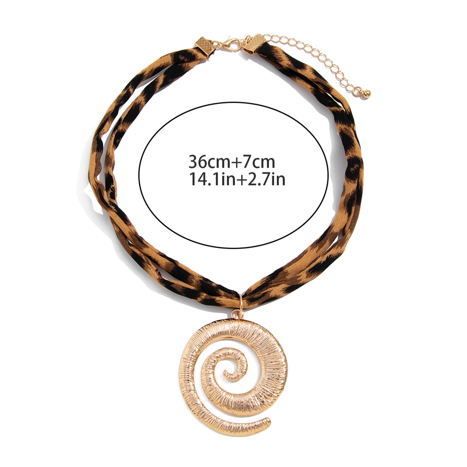 Collares para mujer | Cadena con colgante de concha de estrella de mar - Joyería de moda con estampado de leopardo para mujer, aniversarios, San Valentín, Día de la Madre, Navidad, playa, viajes
