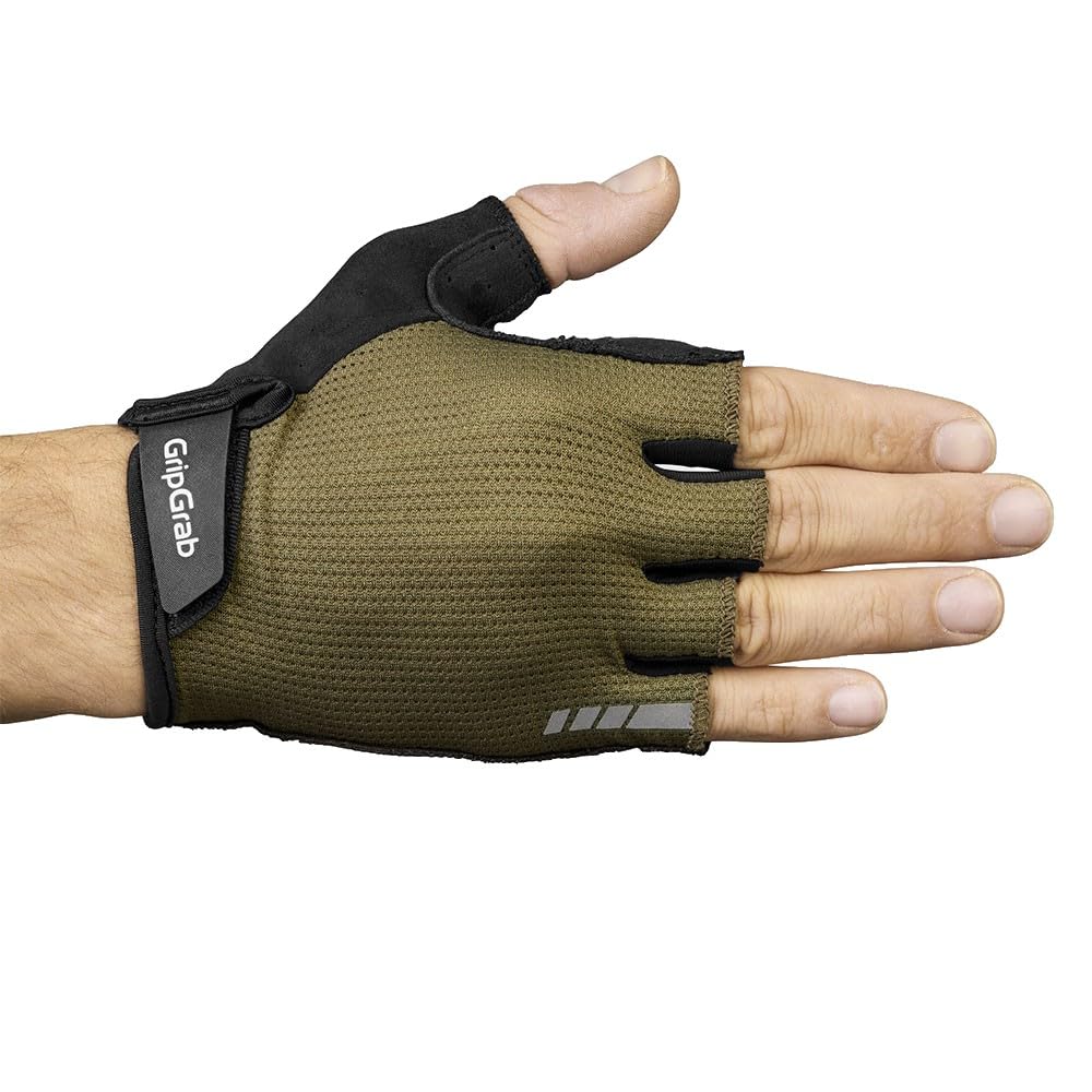 GripGrab EXPLR Guantes de Ciclismo de Dedo Corto para Verano, Guantes Acolchados para Bicicleta de Carretera, MTB, Gravel Bike
