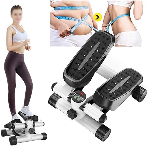 Miniatura 1 de Stepper Fitness Aerobic, Mini Twist Stepper with Adjustable Resistance Band, Multifunction Household Exercise Machine, Leg Climbing Stepper for Home