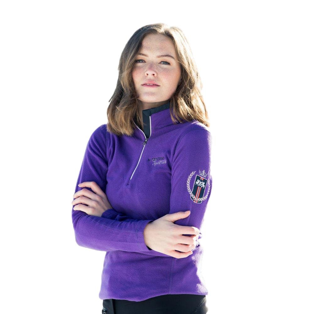 HORZE B Vertigo Phillippa Women's Fleece Sweater (Purple, 12)
