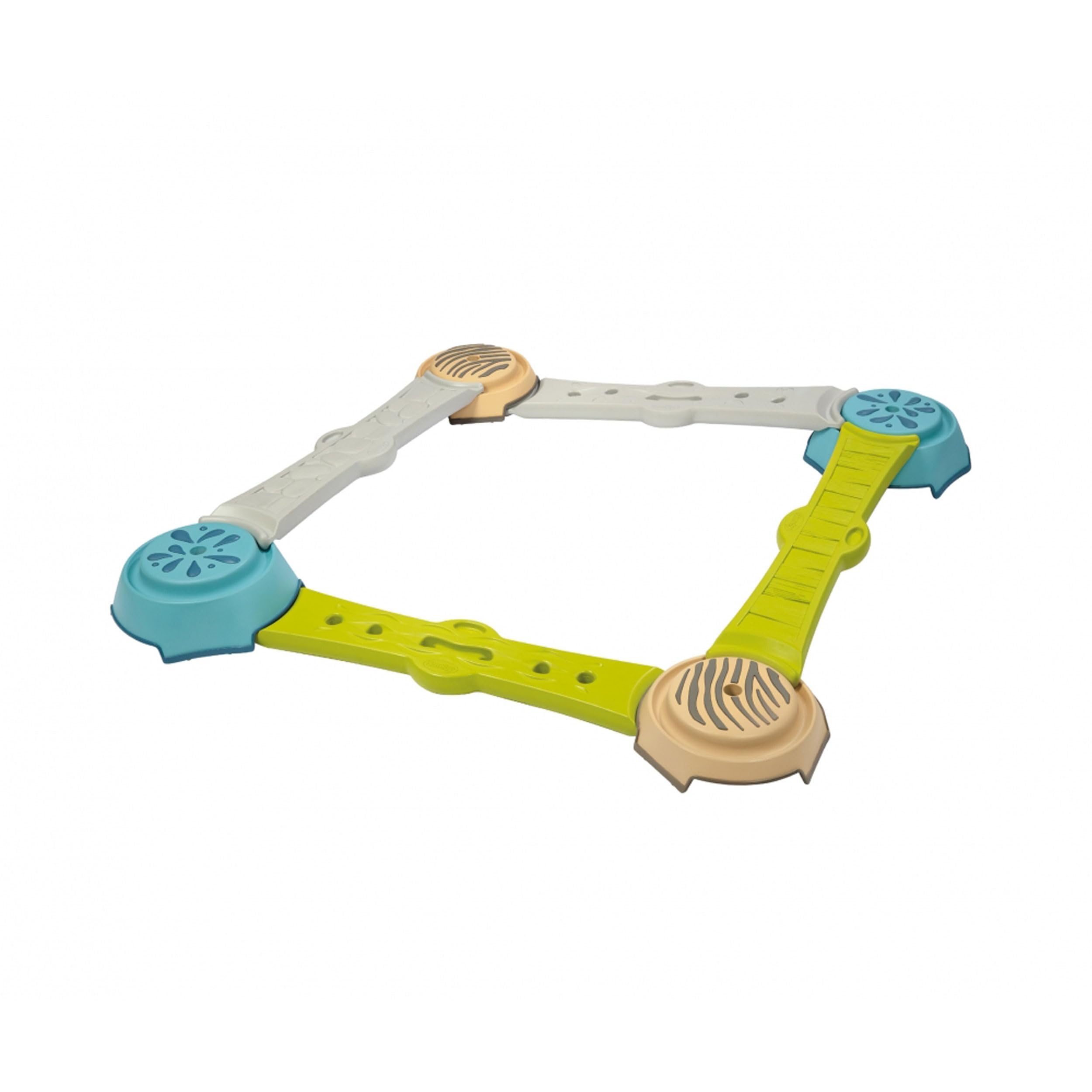 Smoby - Abenteuer Balancierparcours - mit 4 Balken und 4 Trittsteinen (rutschfest), individuell zusammenbaubar, für Kinder ab 2 Jahren