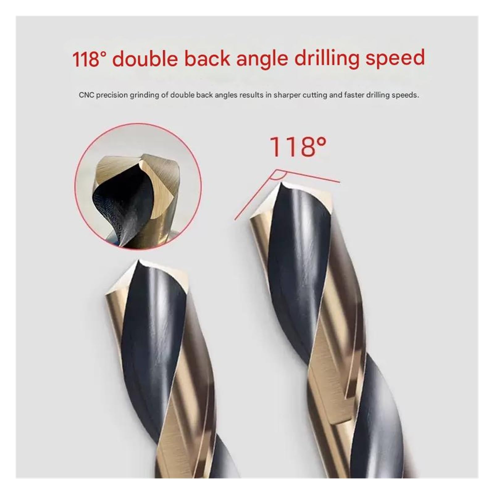 Brocas helicoidales HSS de grado industrial para metal y acero inoxidable, brocas Jobber de vástago reducido para trabajo pesado, 12-35 mm (0,39-1/2 pulgadas)(35mm)