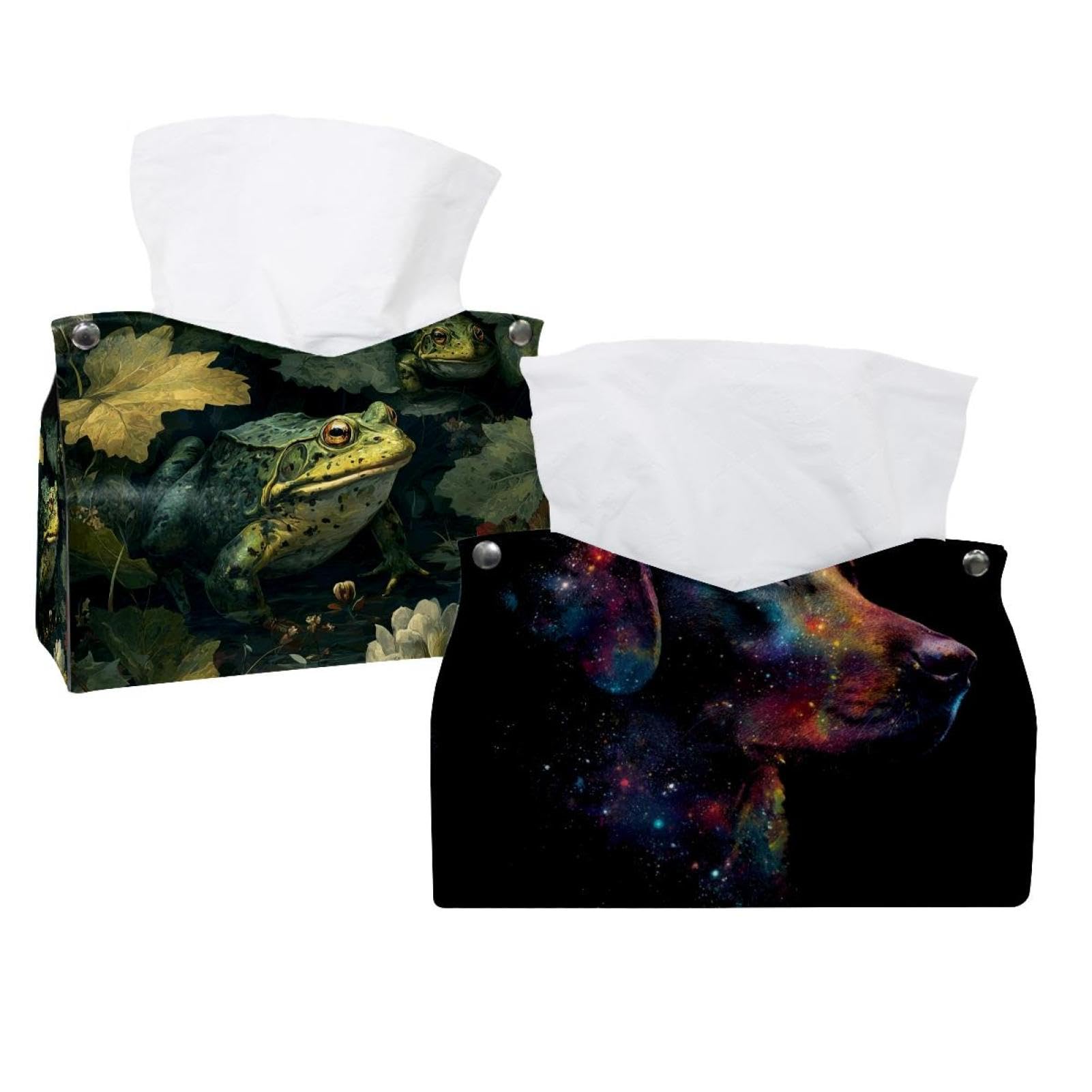 Boîte à mouchoirs chien galaxie salon bureau chambre lot de 2 distributeurs