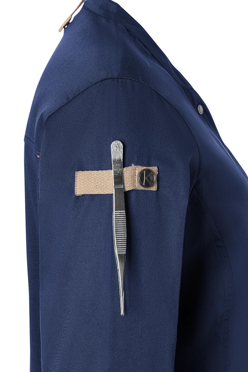 Karlowsky Damen Kochjacke Green-Generation Druckknöpfe Modern Fit Polyester/Baumwollmix Oeko-TEX® nachhaltig