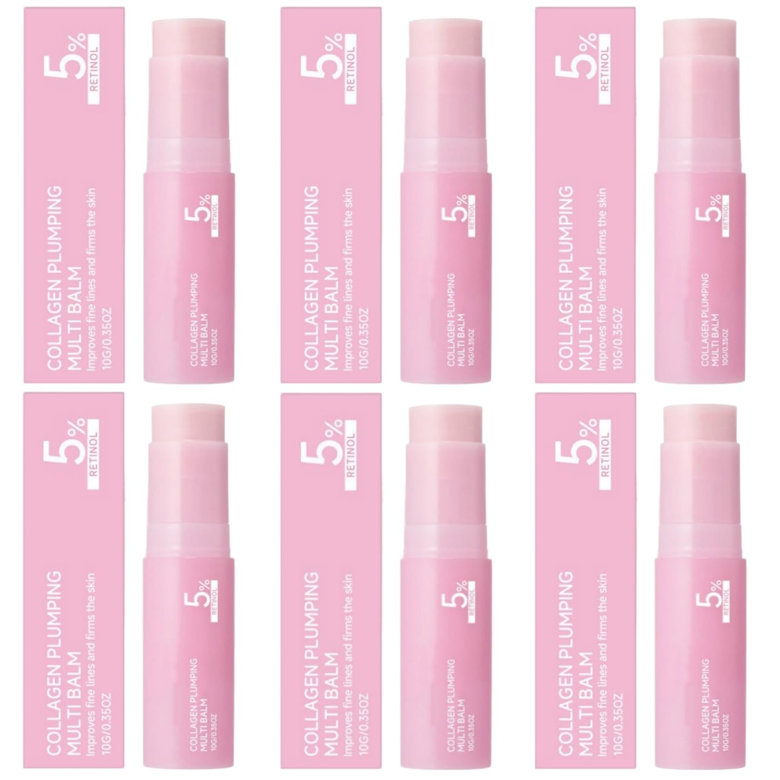 usi volumizzanti al collagene rosa stick idratante per il viso base per il trucco e primer idratante non appiccicoso ad assorbimento rapido per labbra occhi e collo per una carnagione brillante