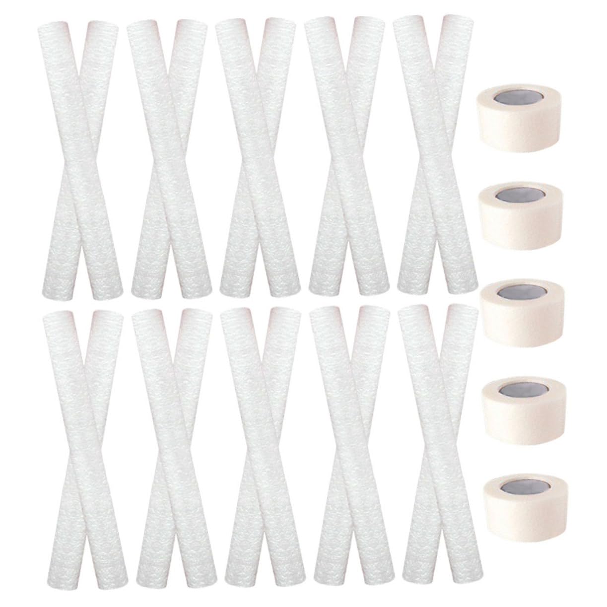 Support oreilles chien en mousse avec 30 tuteurs et ruban pour redresser les oreilles du chiot