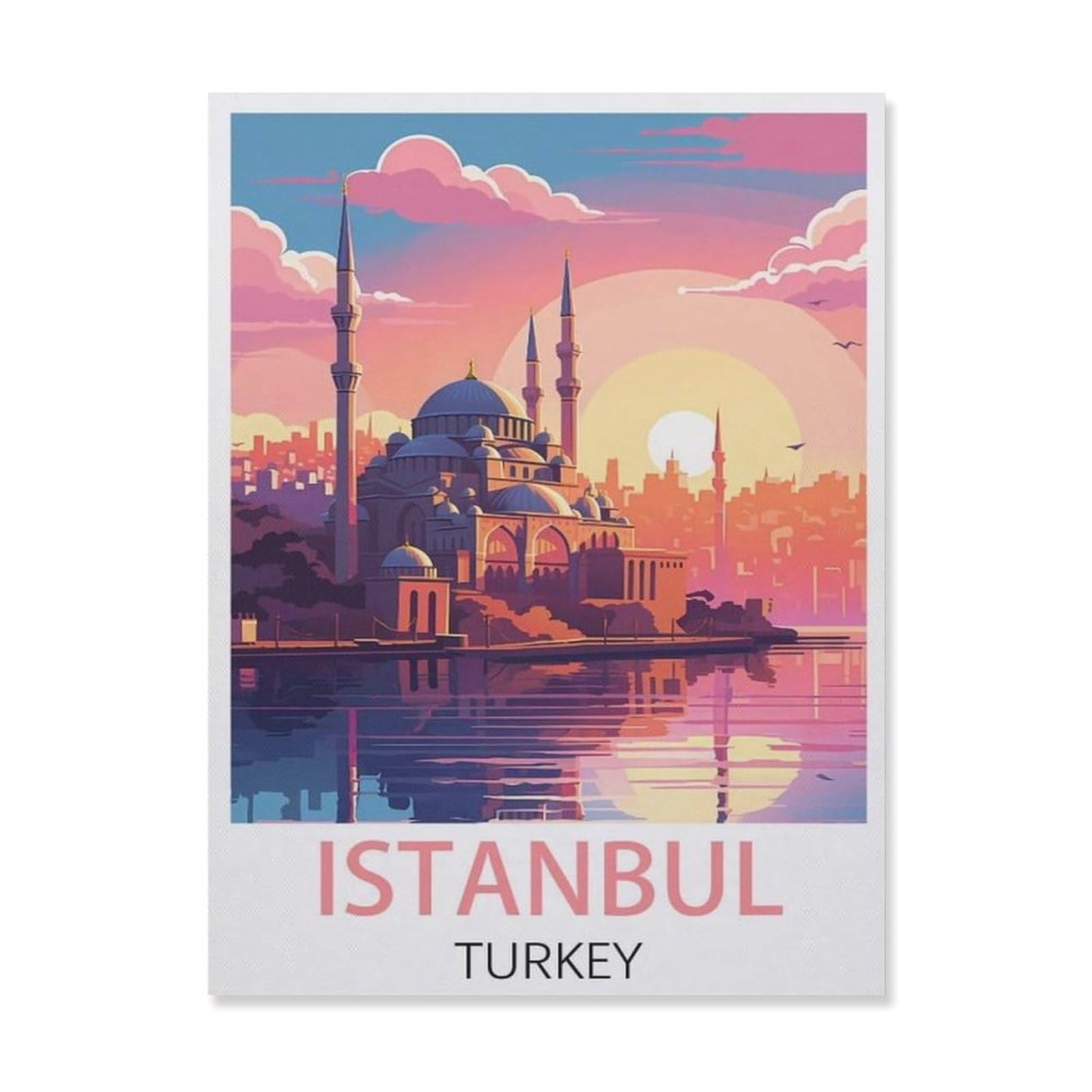 Istanbul Turkey，Puzzle 1000 Pieces Paper Puzzle Adult Children'S Educational Toy Family Decompression Game（50x70cm）-DN93