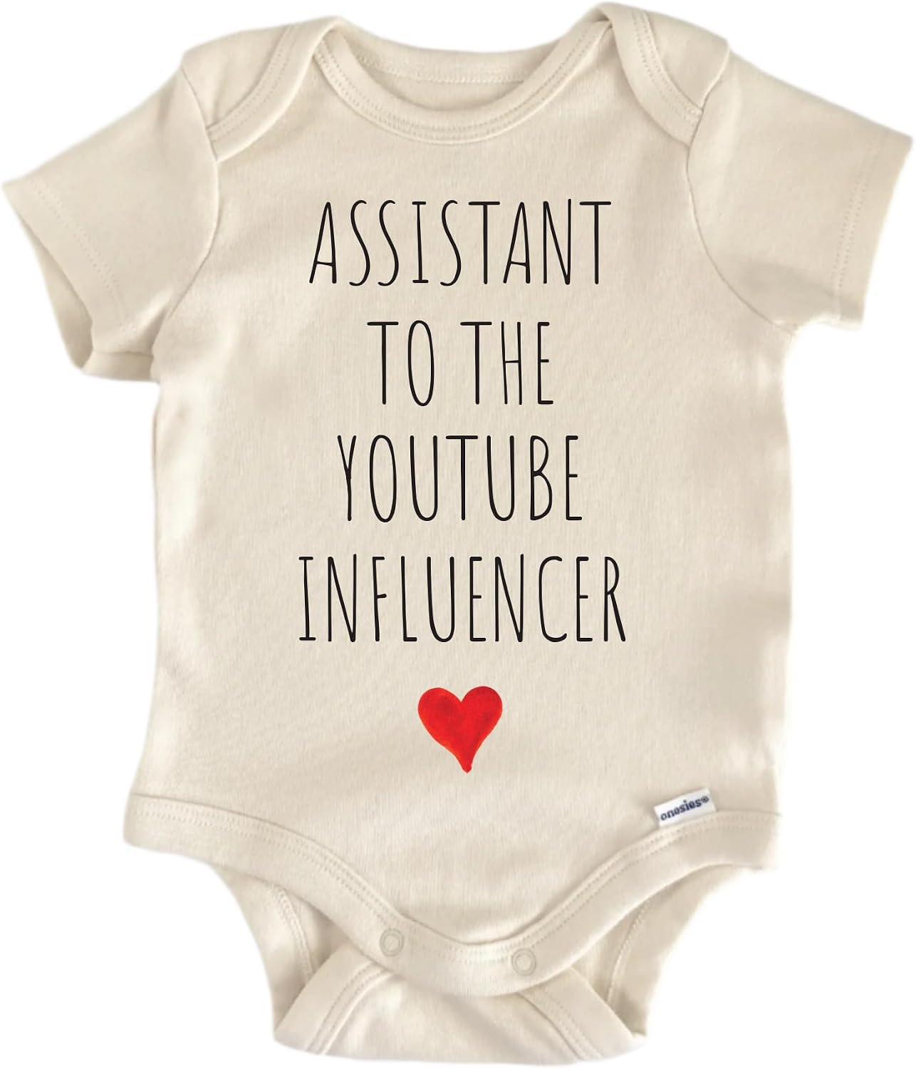 Assistant To The YouTube Influencer - Baby Boy Girl Clothes Bodysuit Funny Cute