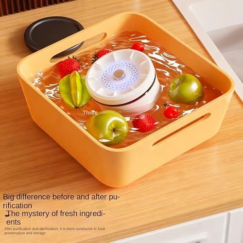 Dispositivo limpiador de frutas: máquina de limpieza, de frutas | Purificador de verduras, tecnología de iones de hidroxilo, diseño giratorio y para vajilla de carne, utensilios de producción - imagen 8