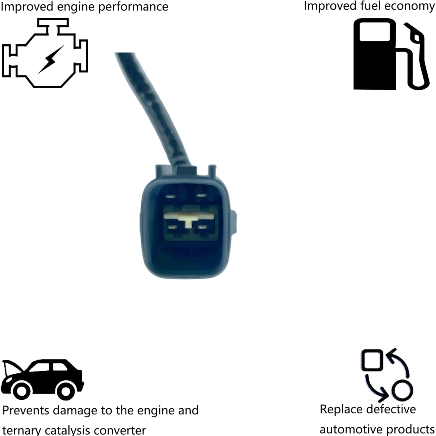 Rear Downstream O2 Oxygen Sensor Replacement for Lexus 2005 2004 2003 2002 2001 Is300 Cylinder 1,2,3 3.0L L6,Replaces#234-4015 13643 75-2256 ES20059