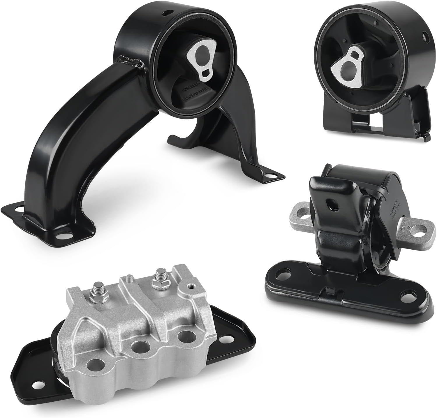 JDMON 4Pcs Engine Motor & Transmission Mount Kit Replacement for Chrysler Sebring 2.4L, 2.7L, 3.5L 2007-2010, Dodge Avenger 2.7L, 3.5L 2008 2009 2010 Compatible with A5465, A5469, A5420, A5443