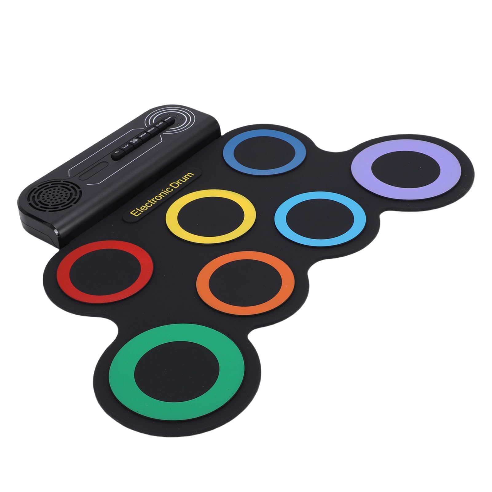 Cryfokt Tambor de Mano Set de 7 Piezas para Niños, Diseño Portátil