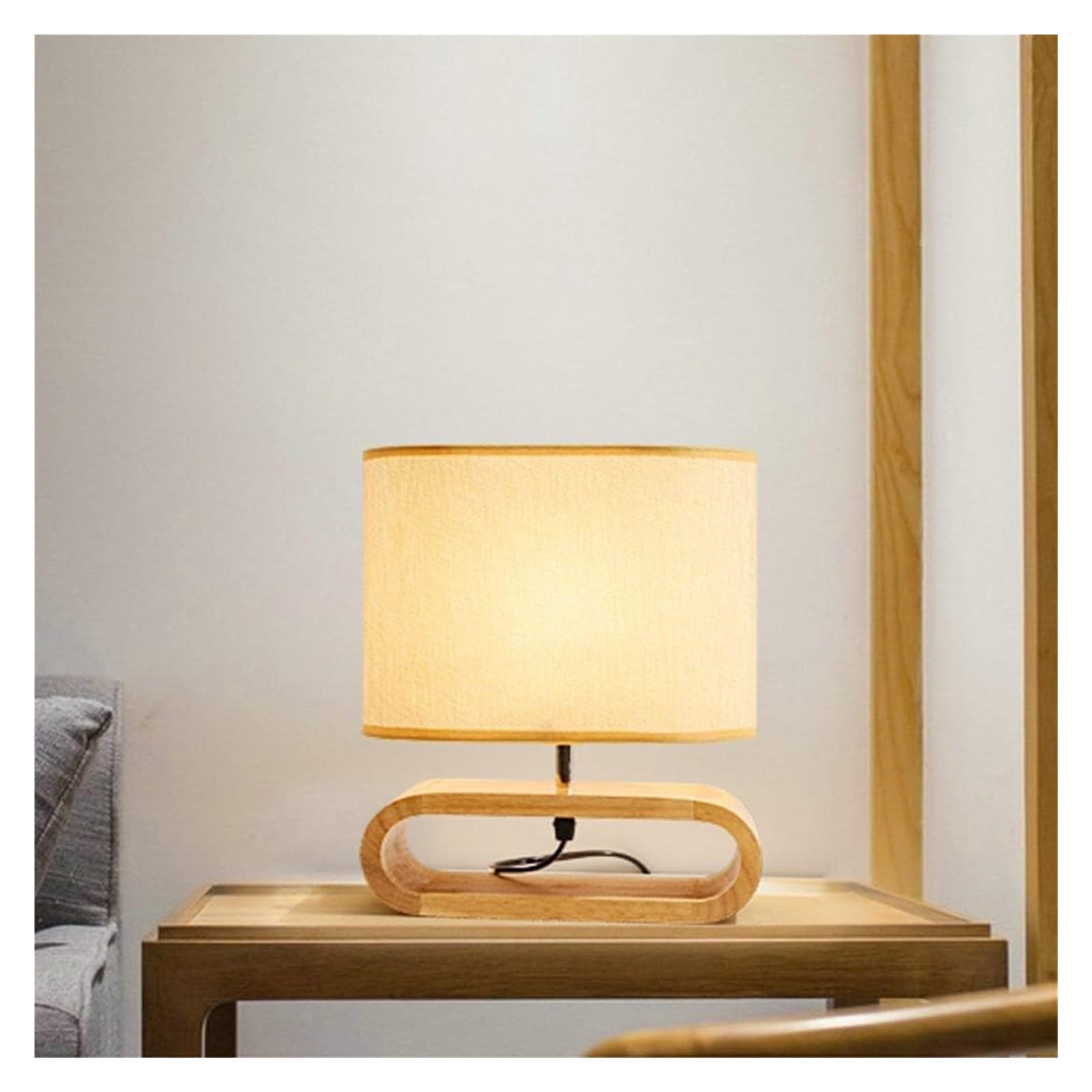 Amazon.co.jp : デスクライト 多機能デスクランプウッドベース