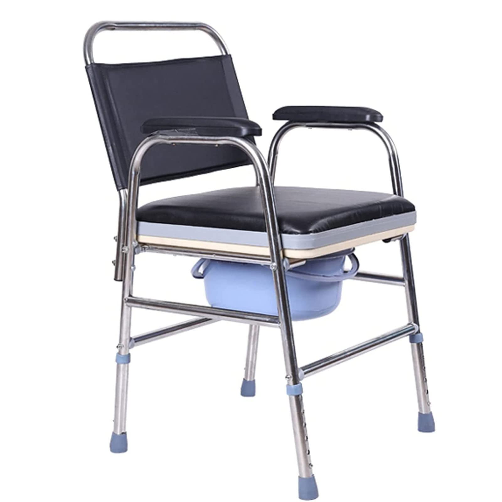 Buy Folding Commode Chair, Shower Chair with Arms and Back Toilet Chair