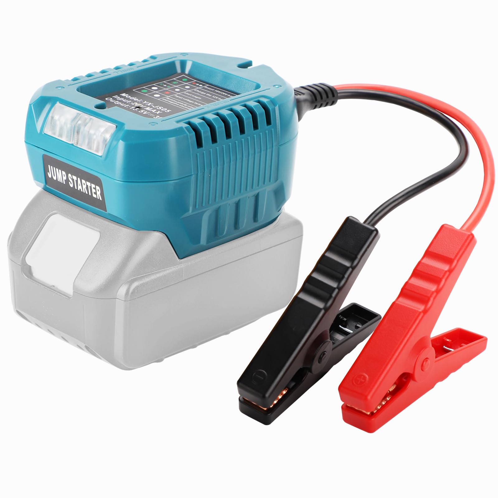 Portable Car Jump Starter Compatible with Makita 18V- 11AWG Heavy Duty Jump Starter Cable 1 2FT for Car