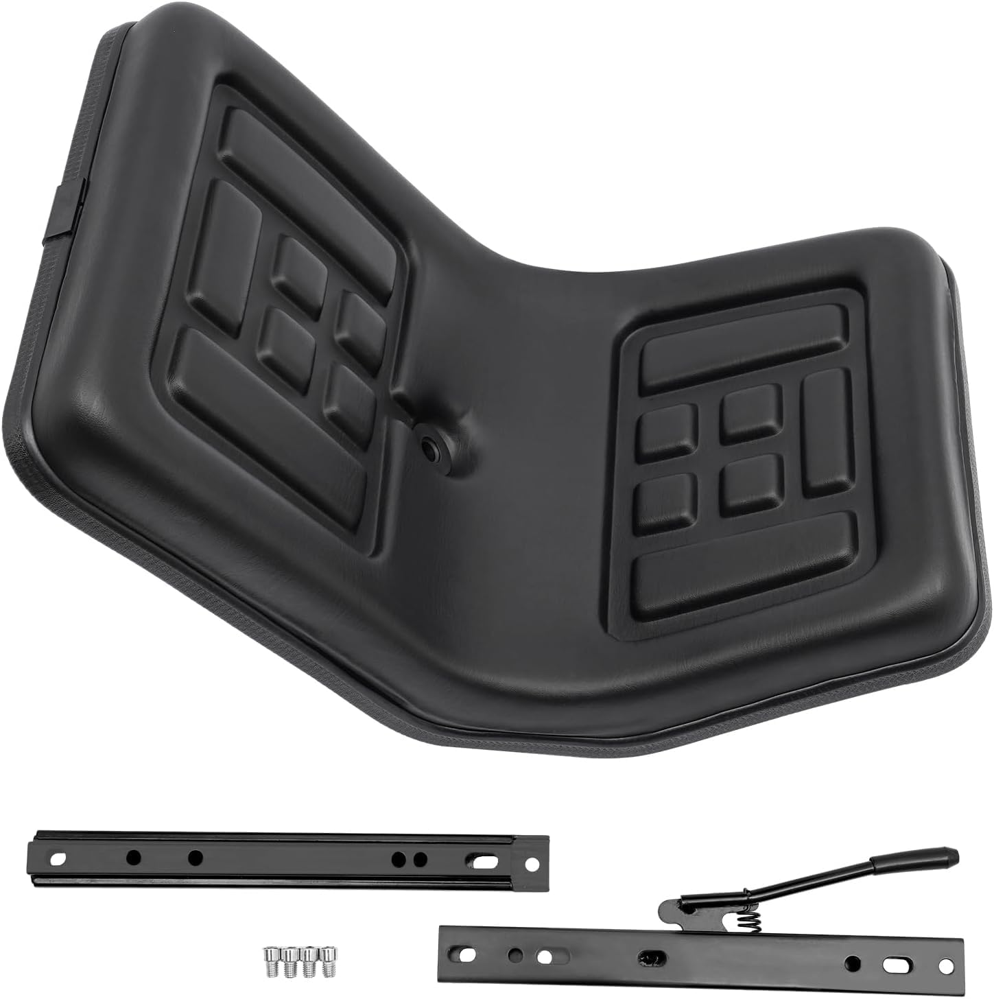 Seggiolino per trattore e carrello elevatore universale con binari scorrevoli | Sedile in un pezzo impermeabile | Compatibile con tosaerba, tosaerba, carrello da golf e macchine agricole