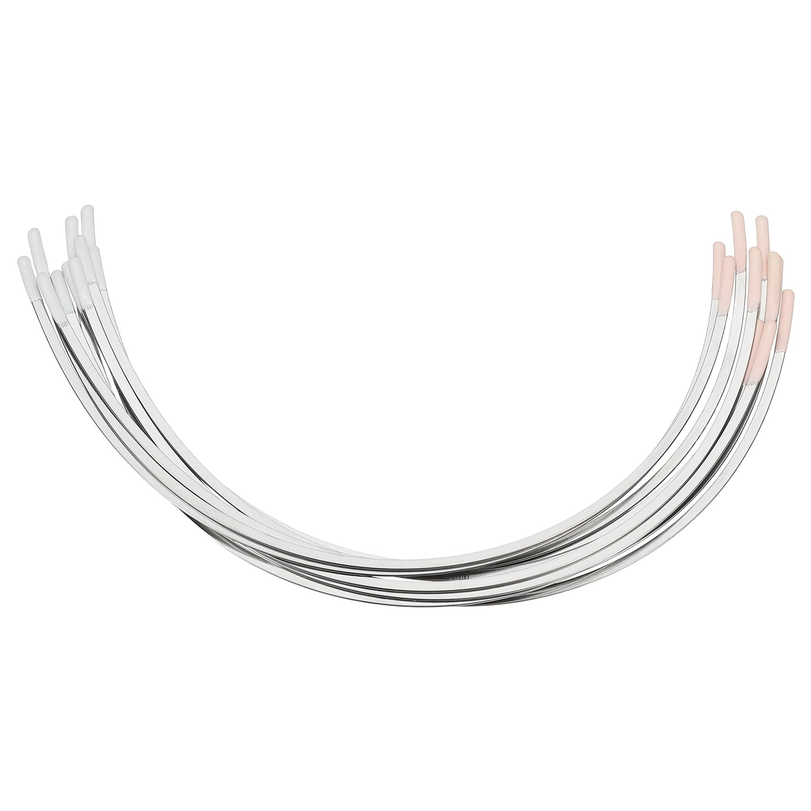 sourcing map 5 paia di ferretti in acciaio inox per reggiseno, 22,1 cm, ferretti di ricambio per reggiseni, parti di riparazione, forniture per cucito, dimensione regolare per supporto coppa B