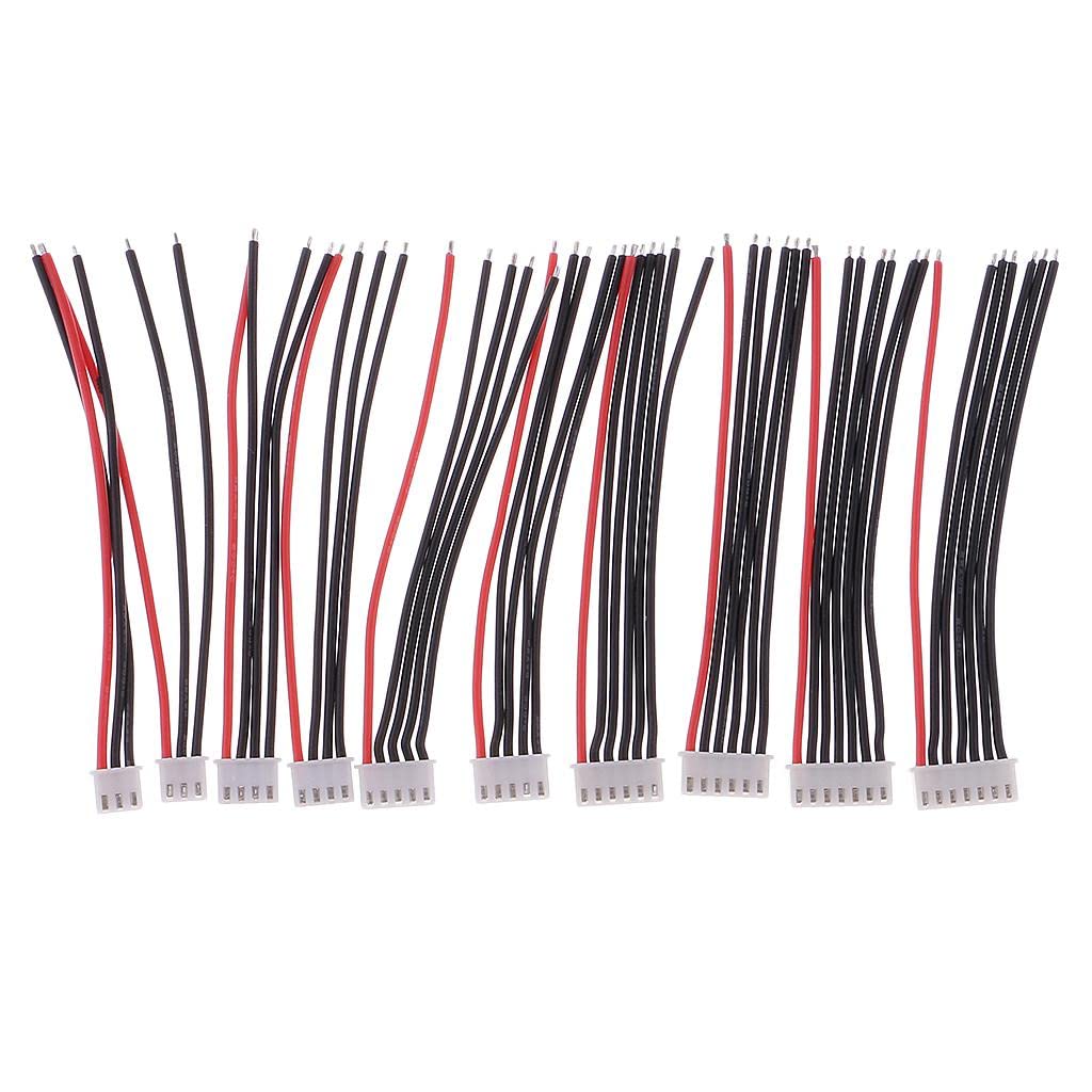 10pcs JST-XH Connector 2-6S iMAX B6 Balance Charger Silicon Cable Wire 10cm-image-10