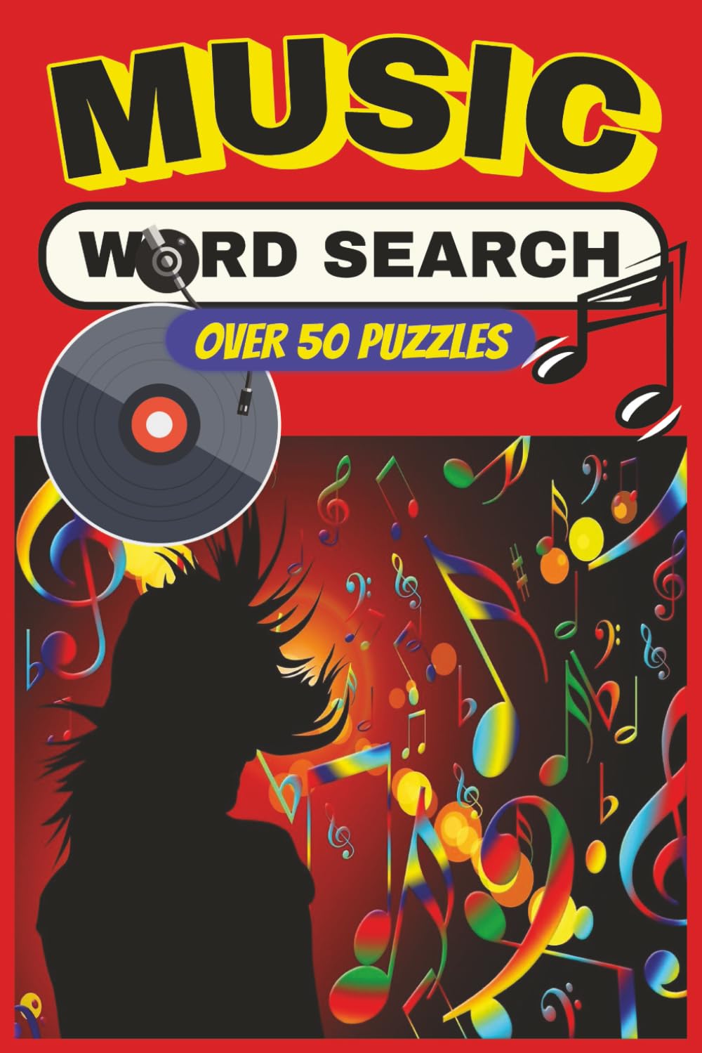 Music Wordsearch Puzzles: Wordsearch with easy to Read Print about Music, Songs, Musical Trends and More 6x9 inches, 110 pages 50+ Puzzles ... Gift for Vacations, Holidays and Free Times