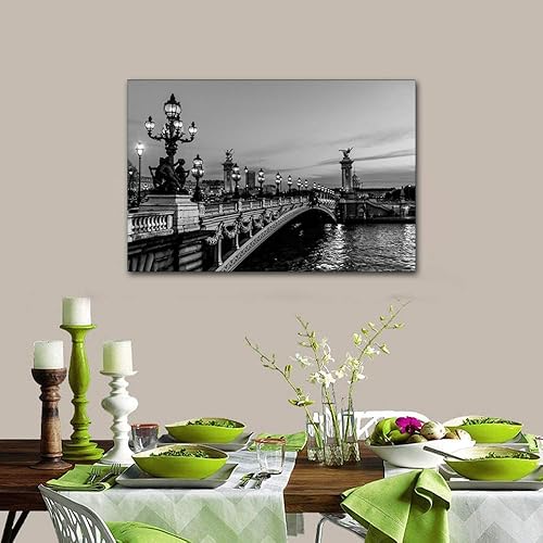 Vista 20 de 1 lienzo decorativo para pared, ferrocarril a través del bosque de pinos con niebla, decoración moderna para el hogar, sala de estar, arte de pared