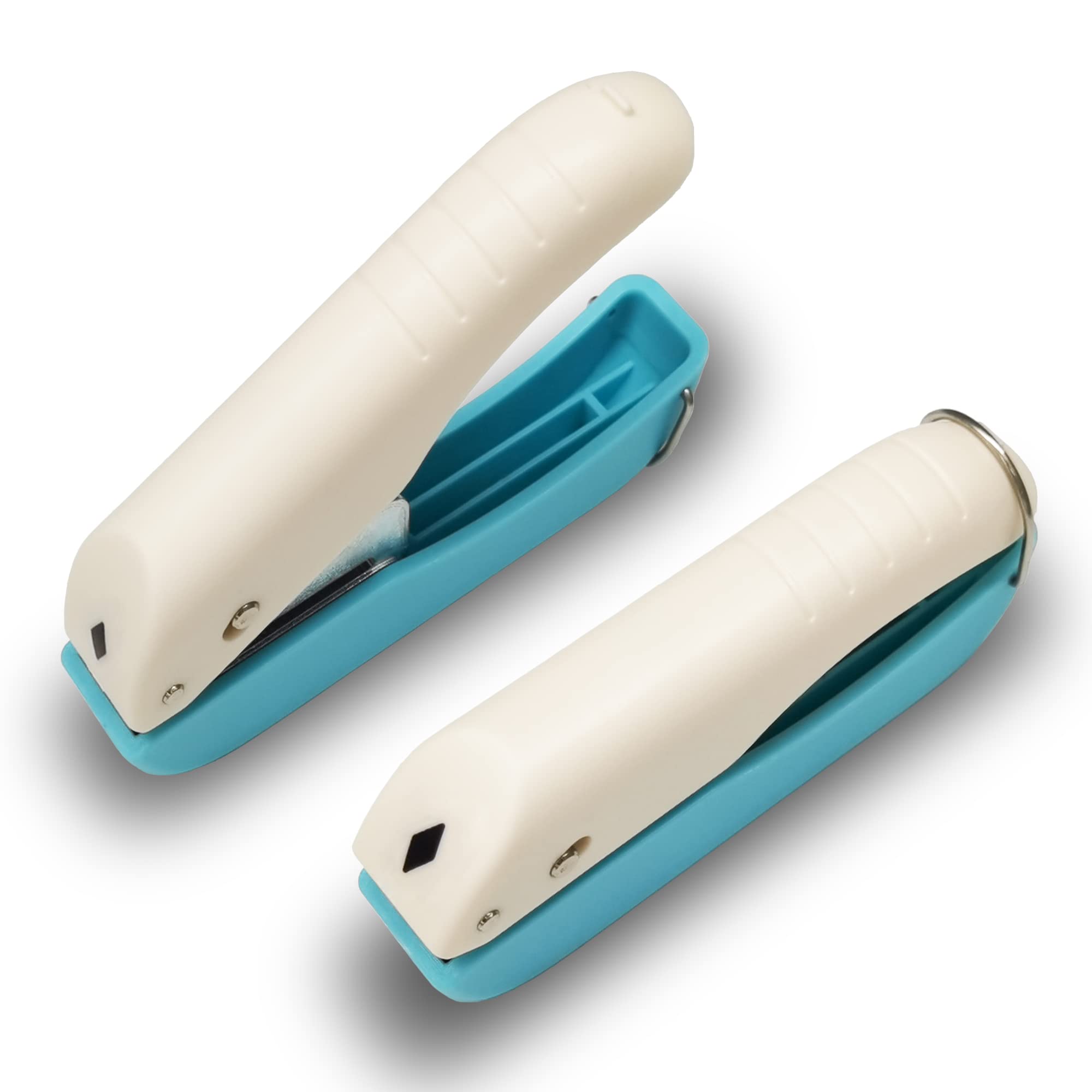 VSREI Handheld Hole Punch Mini Paper Stanzer with Soft Grip, Rhombus Shape