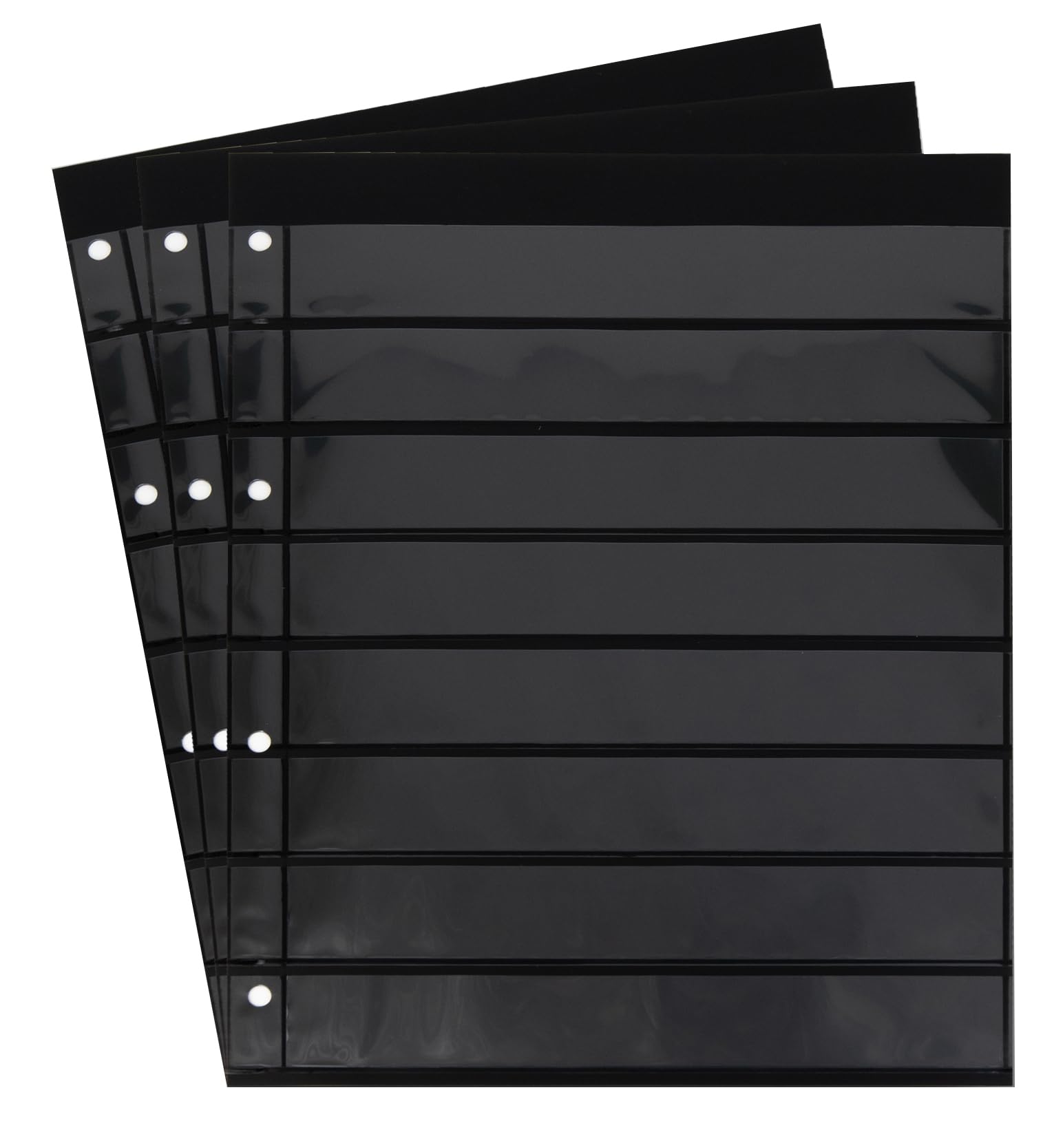 10 Feuilles de Stock Prophila Double Face, Division 8 Voies, 8 Poches